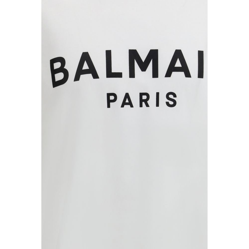 White Cotton Print T-Shirt