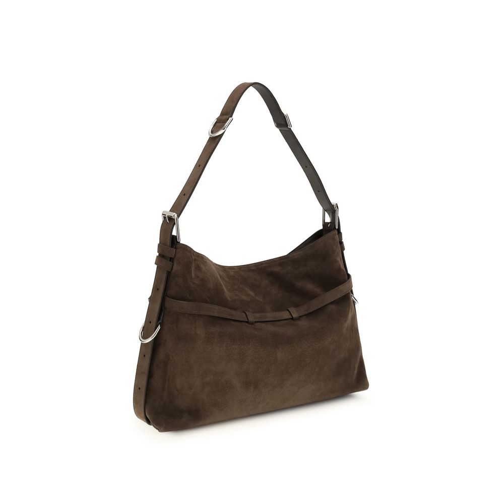 Medium Voyou Bag In Glossy Leather