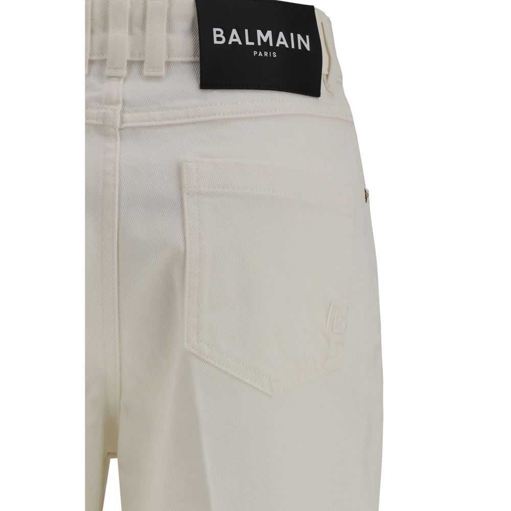 Straight-Leg Denim Jeans
