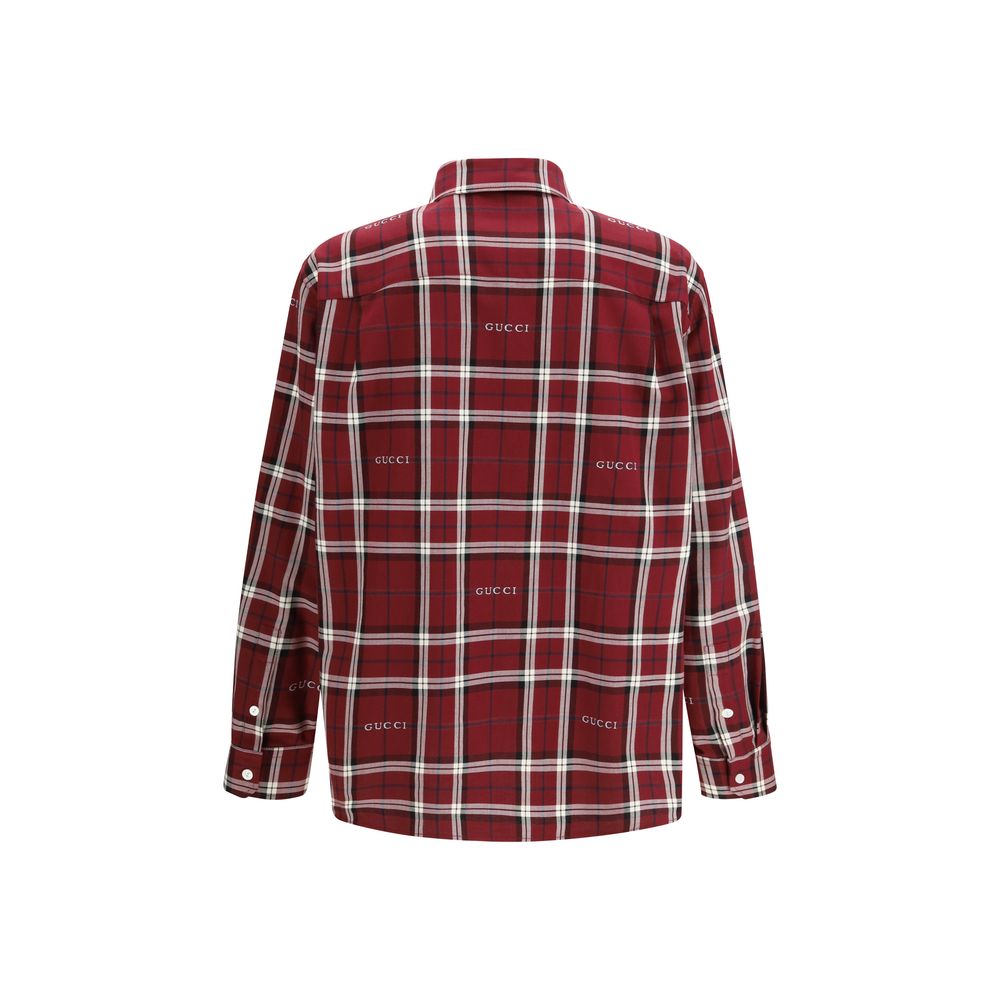 Multicolor Tartan Cotton Jacquard Shirt