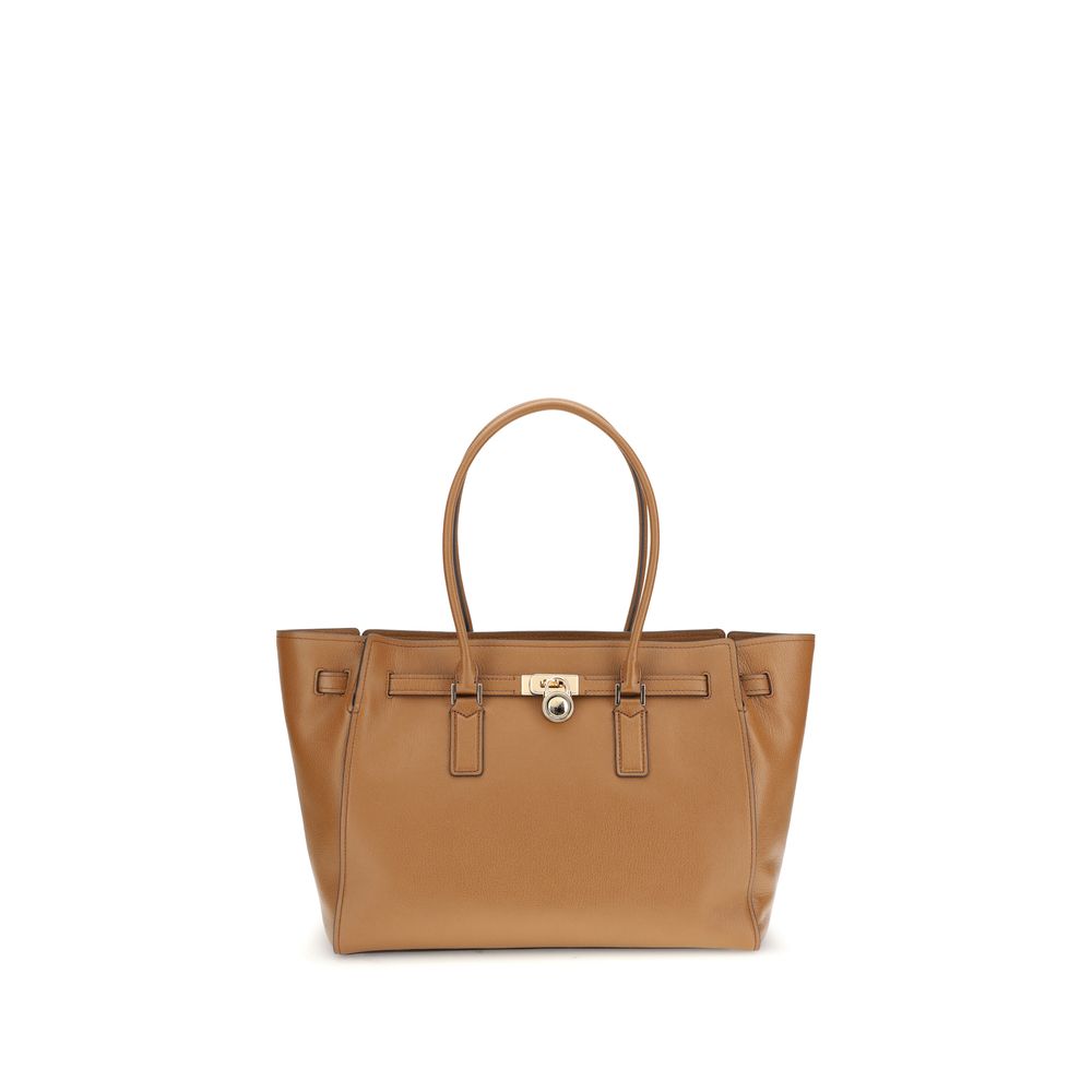 Beige Calf Leather Bos Taurus Tote Bag