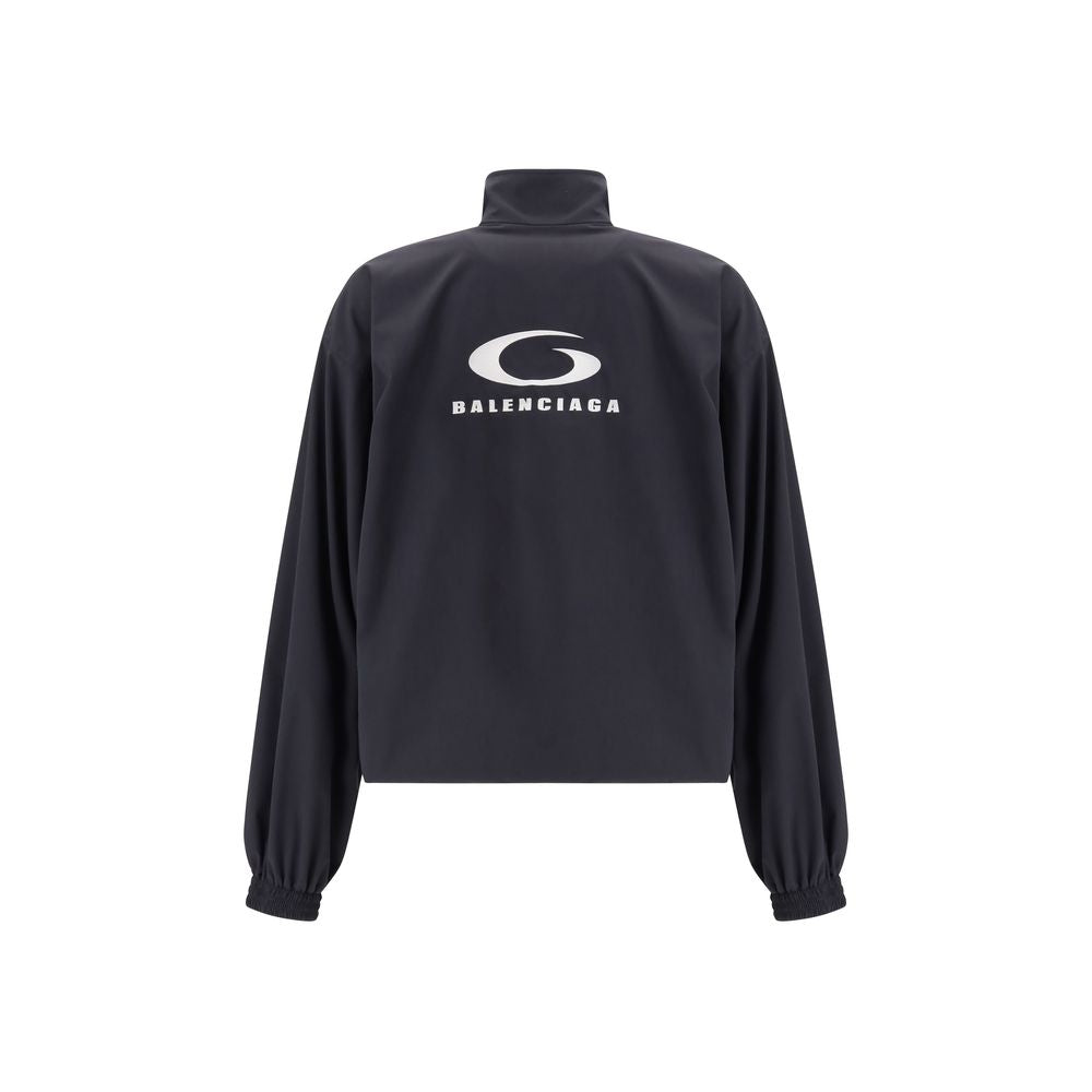 Black Polyester Shell Jacket