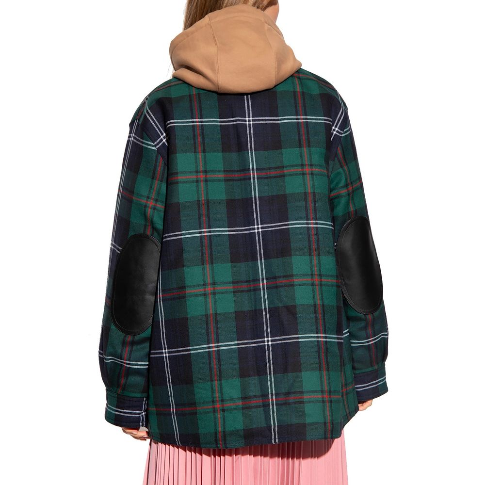 Bicolor Wool Pattern Shirt