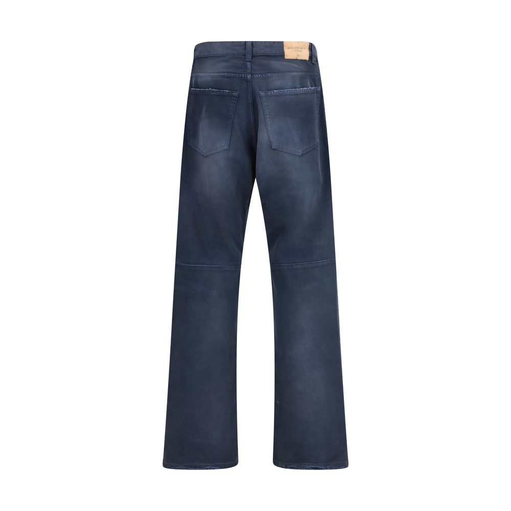 Wide-Leg Denim Jeans