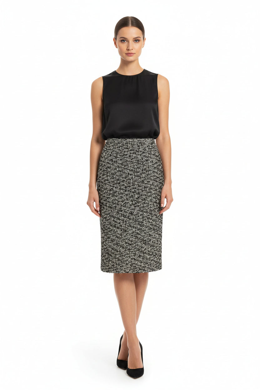 Multicolor Polyamide Midi Skirt
