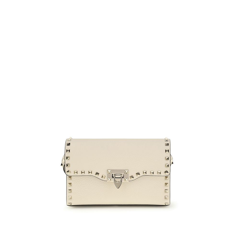 Beige Calf Leather Bos Taurus Crossbody Bag