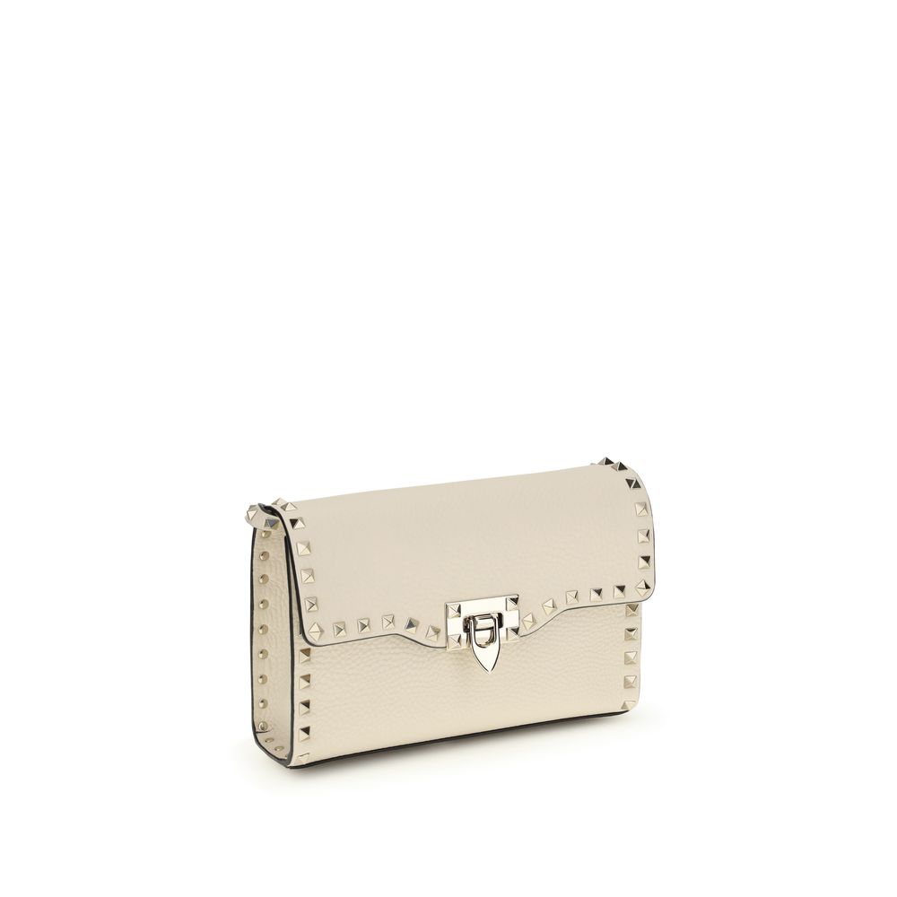 Beige Calf Leather Bos Taurus Crossbody Bag