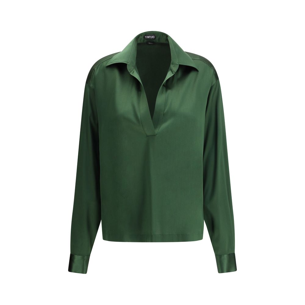 Green Silk Shirt