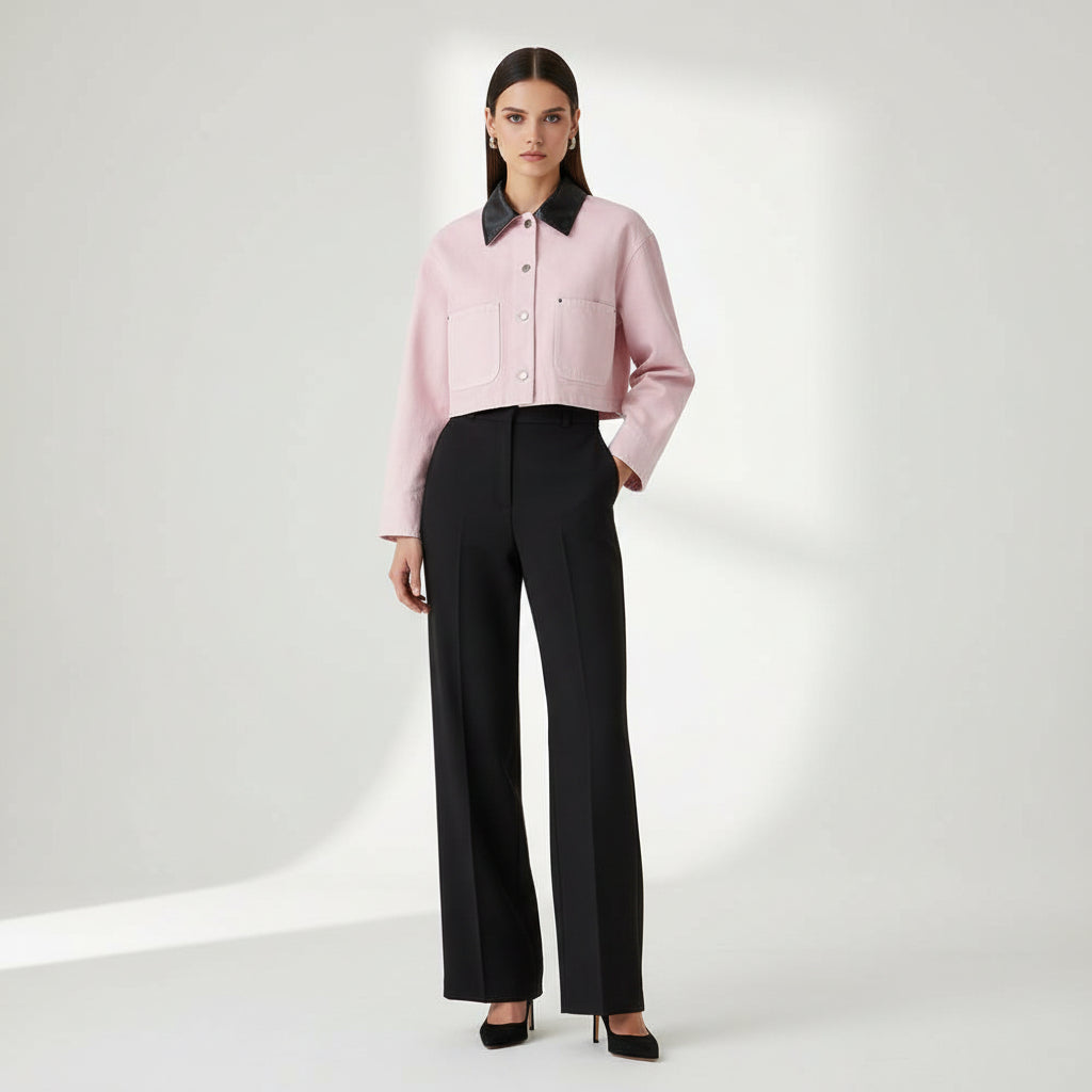 Multicolor Cotton Denim Jacket