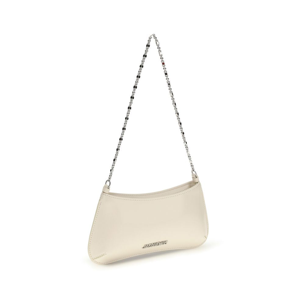 Beige Calf Leather Bos Taurus Shoulder Bag