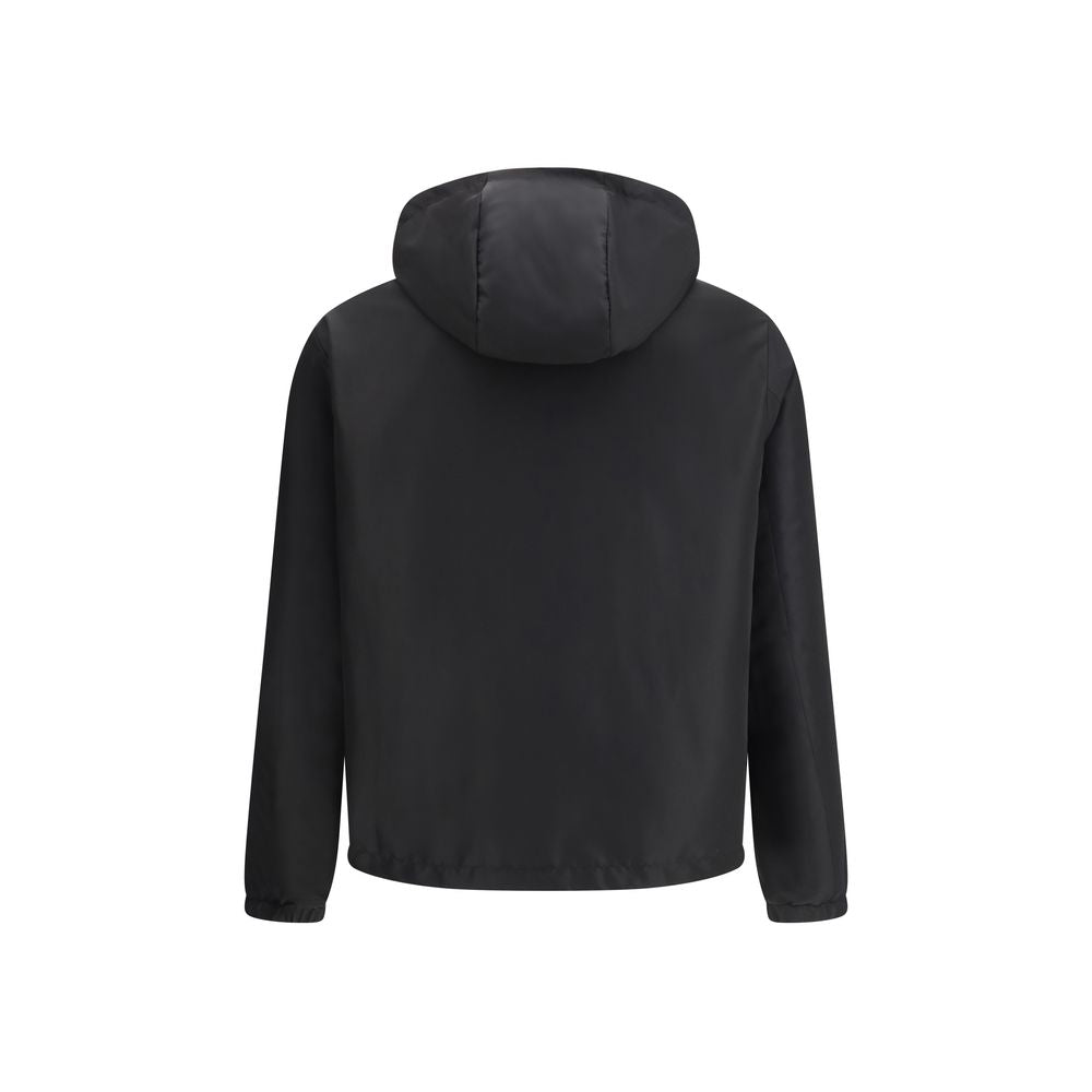 Black Polyester Shell Jacket