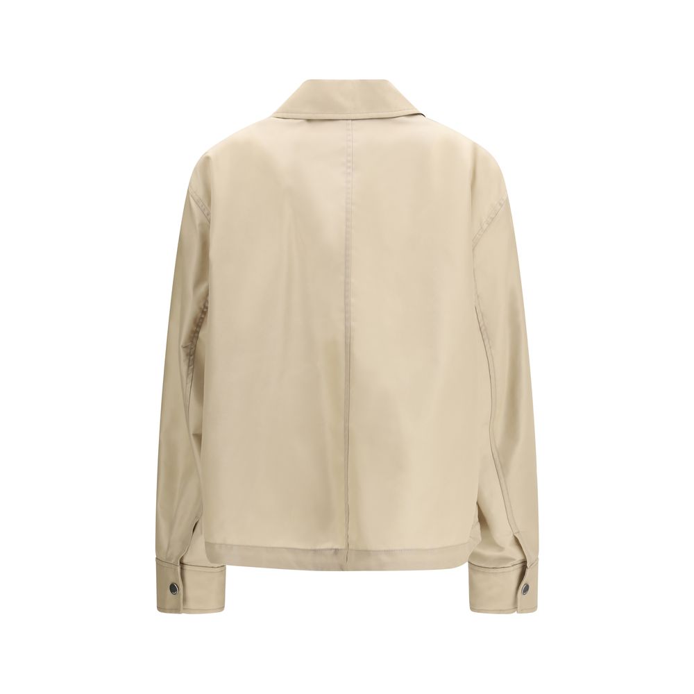 Beige Polyamide Trench Coat