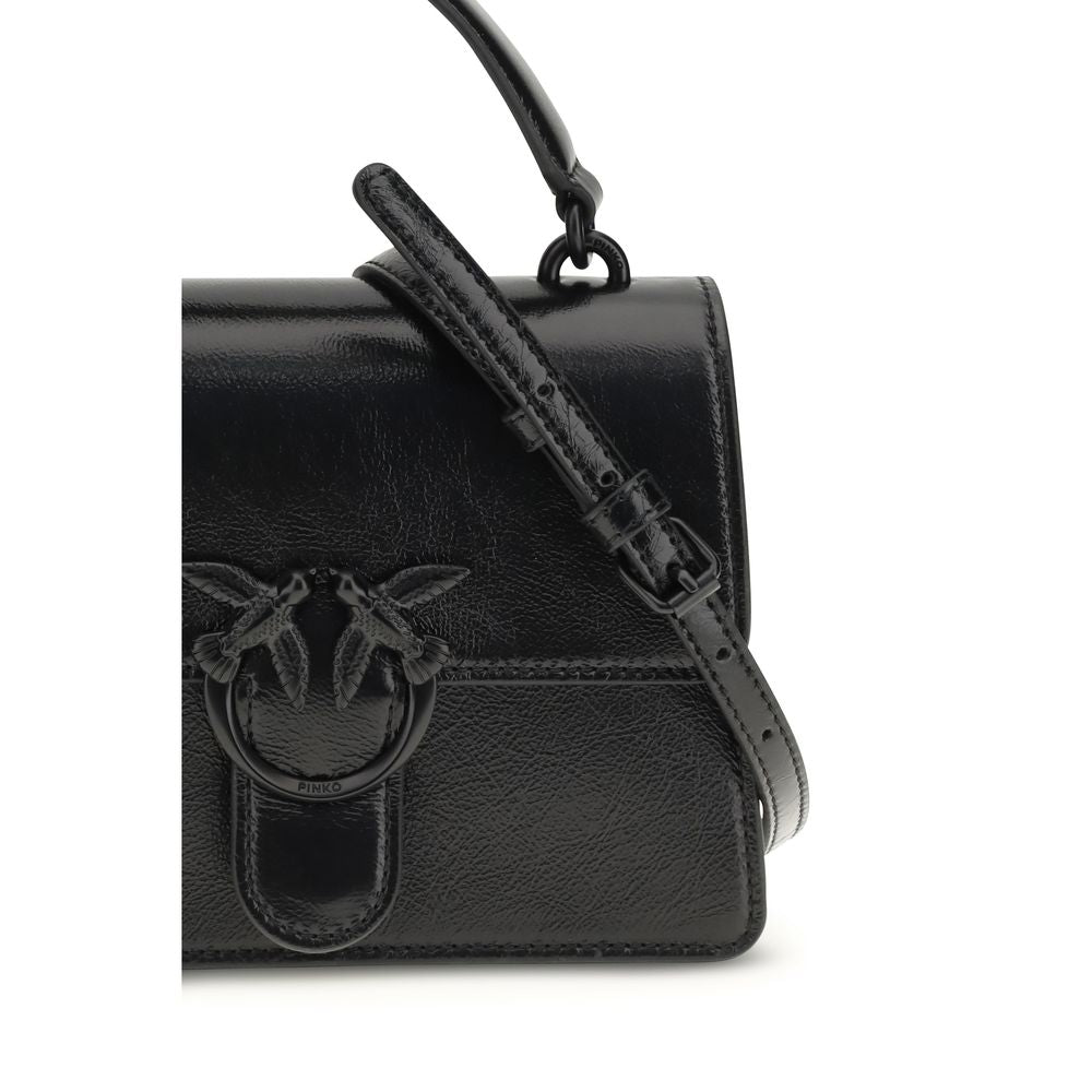 Shiny Leather Love One Top Mini Handbag