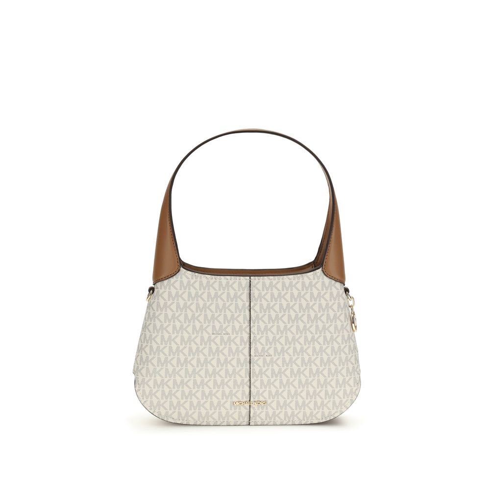 Beige Cotton Shoulder Bag