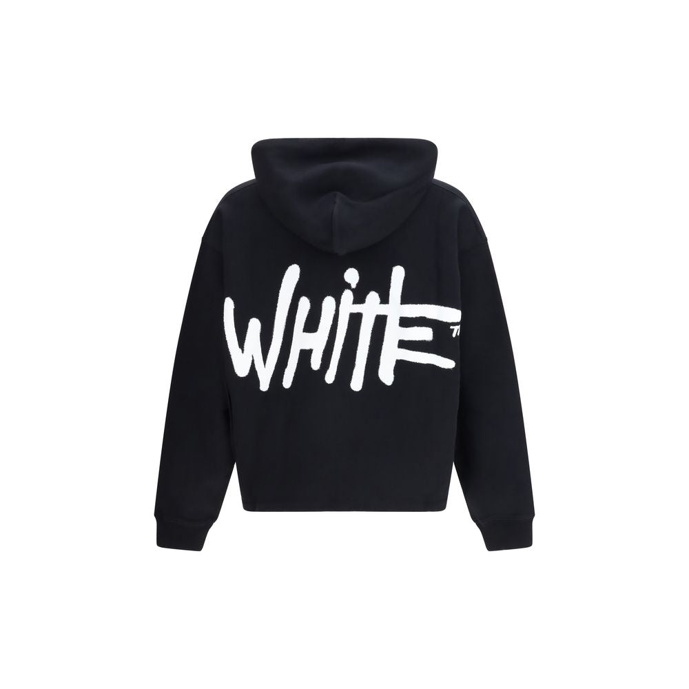 Black Cotton Hoodie