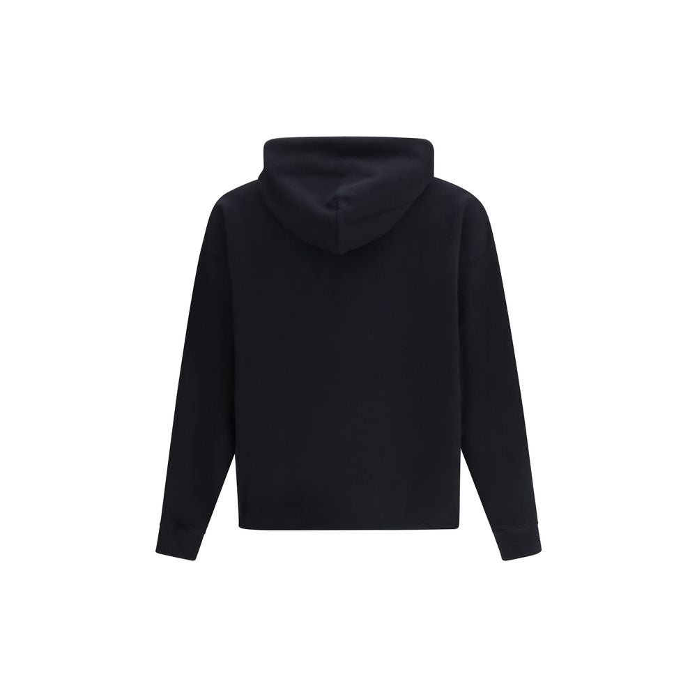 Black Cotton Hoodie