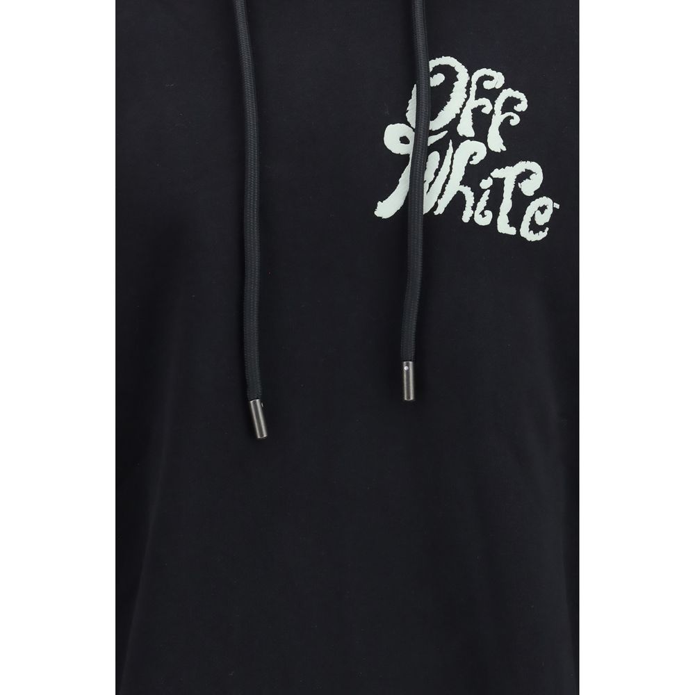 Black Cotton Hoodie