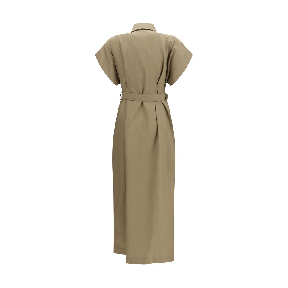 Pocket Belted Midi Dress