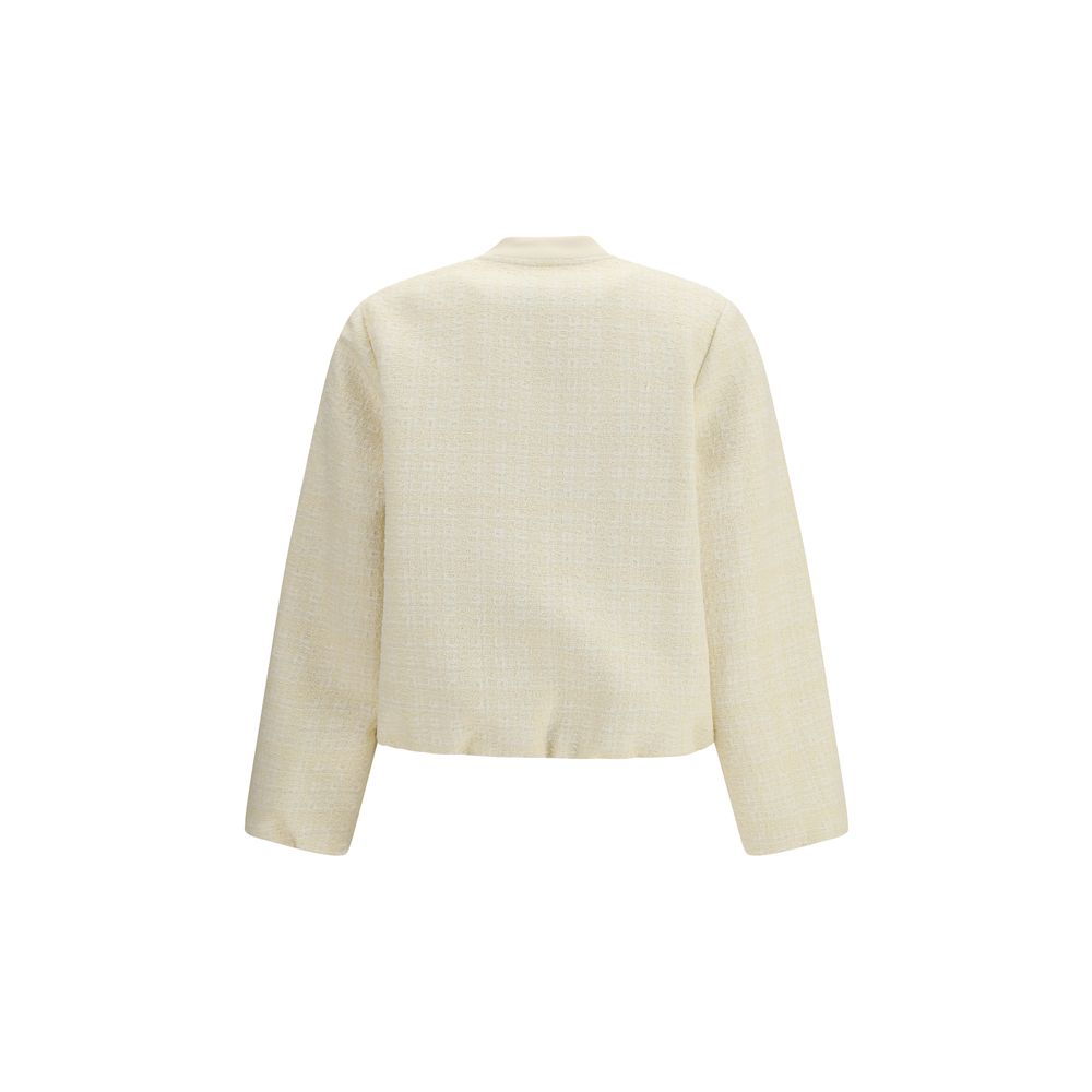 Beige Cotton Shell Jacket