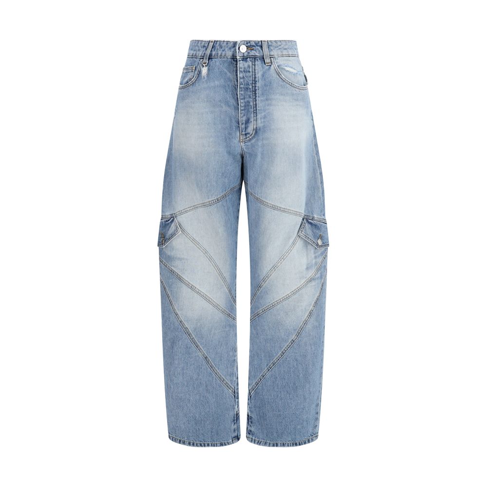 Blue Cotton Jeans Denim