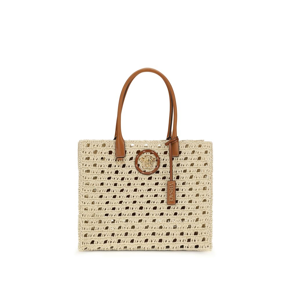 Beige Cotton Tote Bag