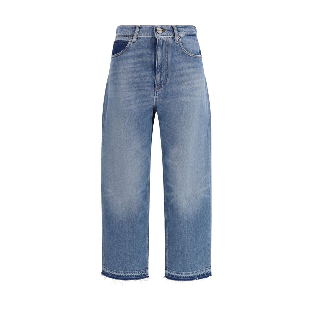Blue Cotton Jeans Denim