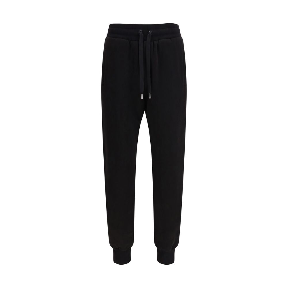 Black Jersey Patch Pants