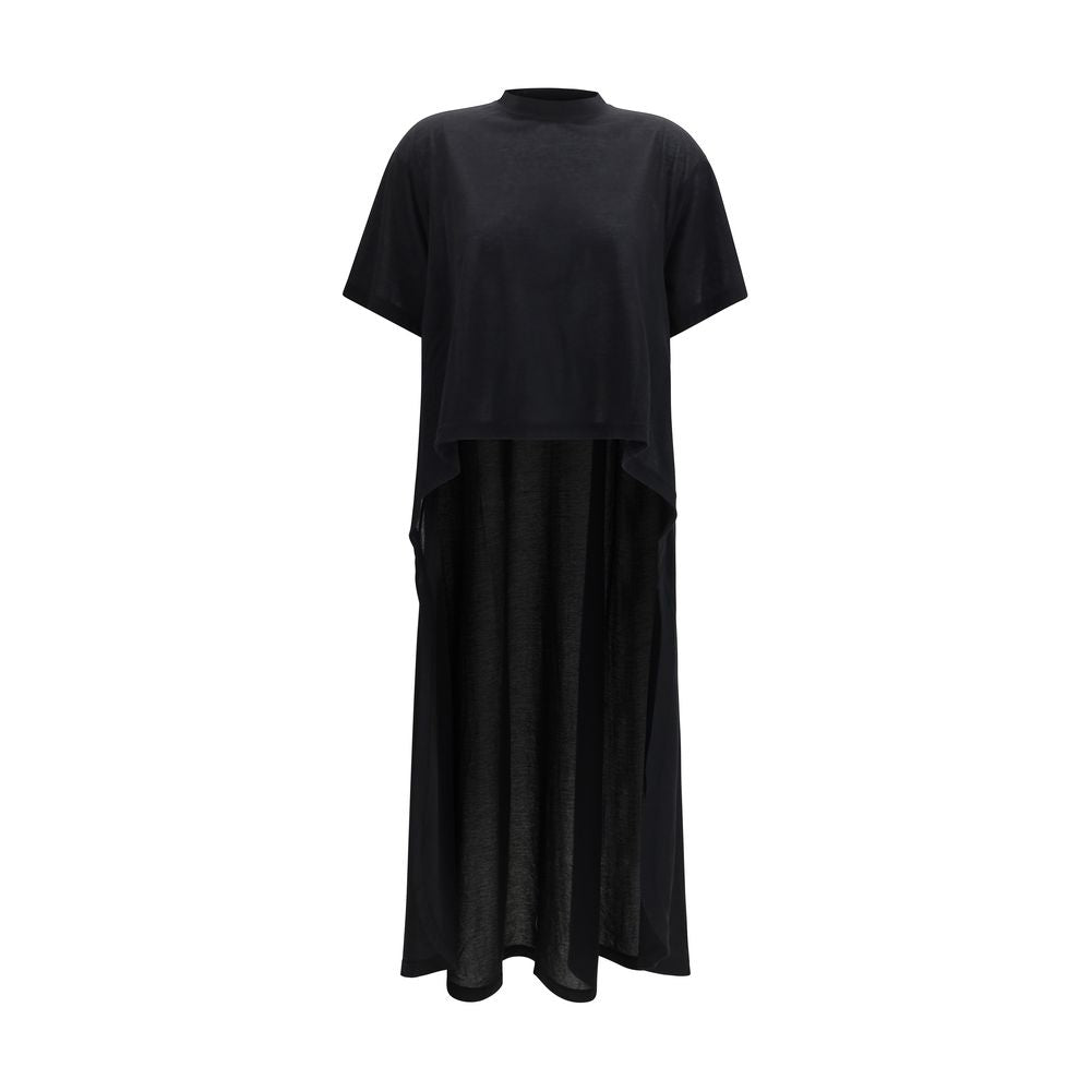 Sheer Detailed Crewneck T-Shirt