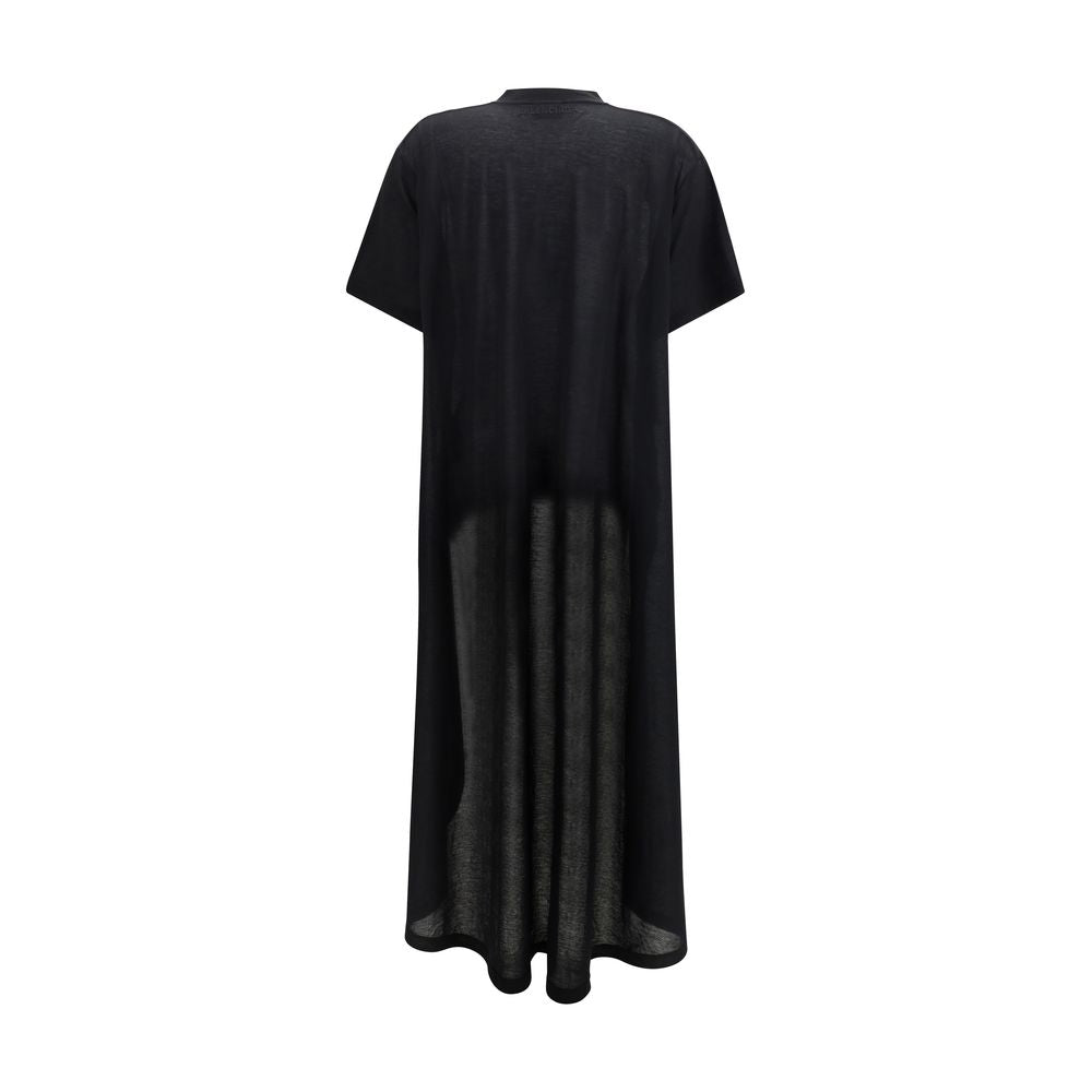 Sheer Detailed Crewneck T-Shirt