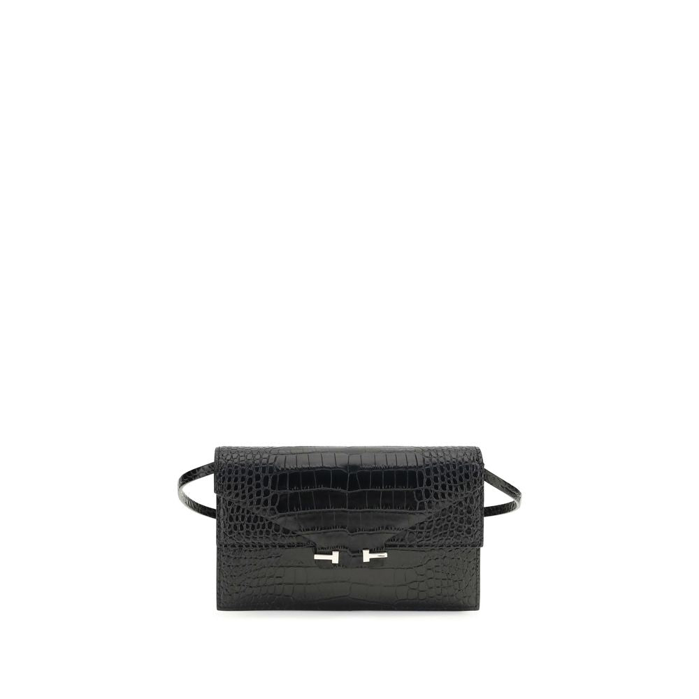 Crocodile Print Shoulder Bag