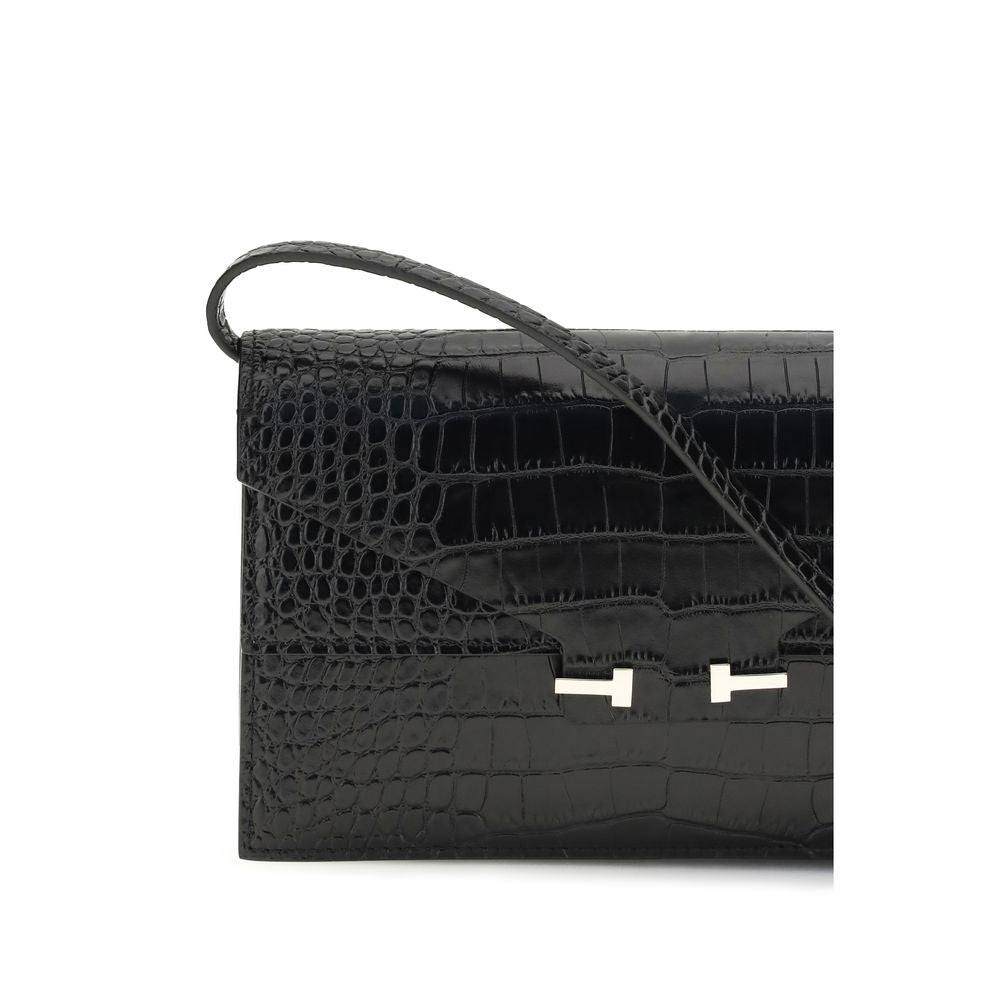 Crocodile Print Shoulder Bag