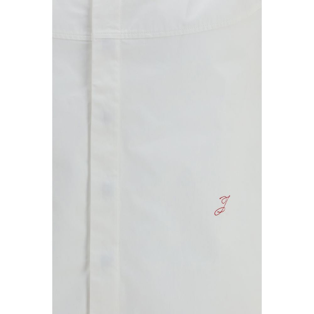 White Cotton Shirt With Logo