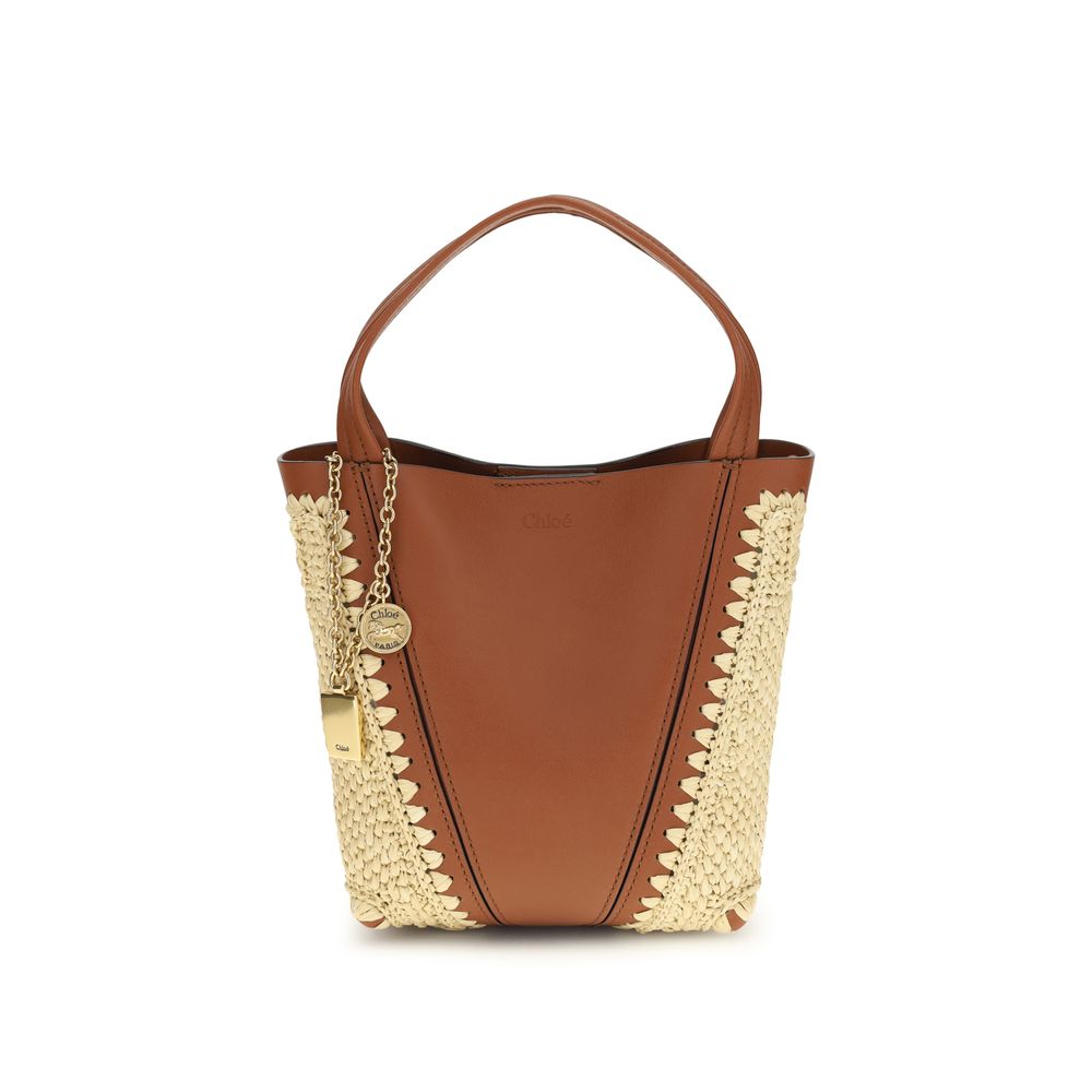 Spin Raffia Bucket Bag