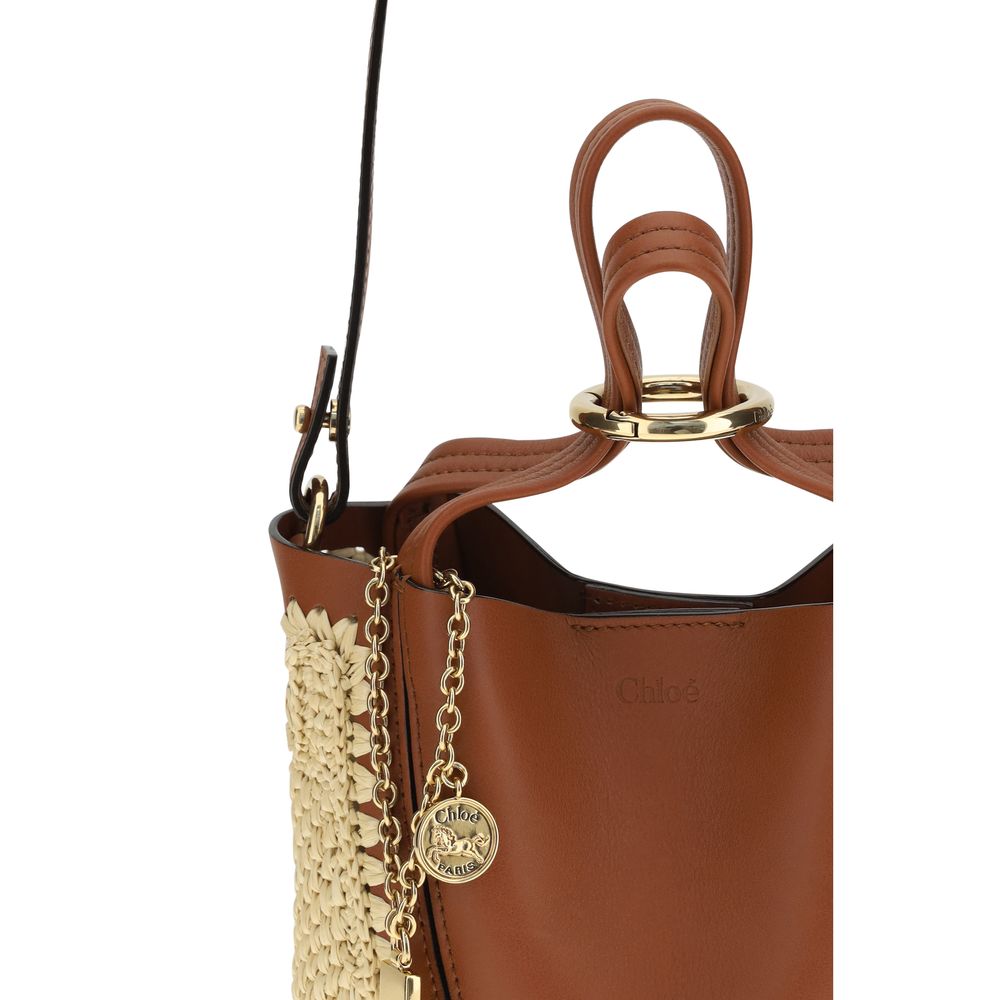 Spin Raffia Bucket Bag