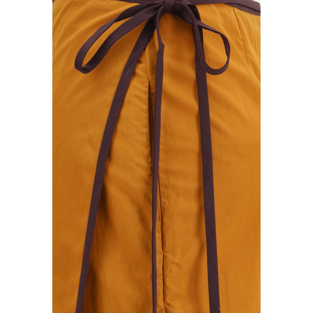 Tie-Detail Colour-Block Skirt