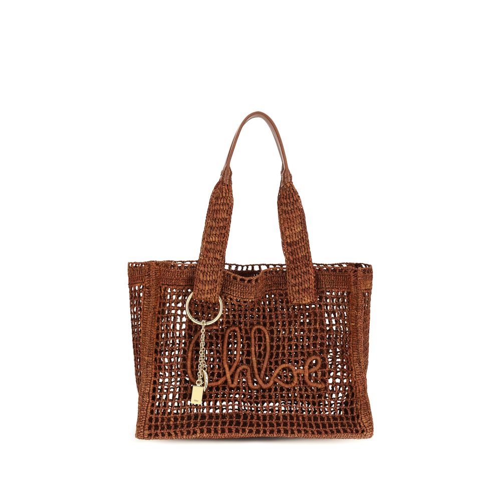 East-West Summer Banana Raffia Tote Bag