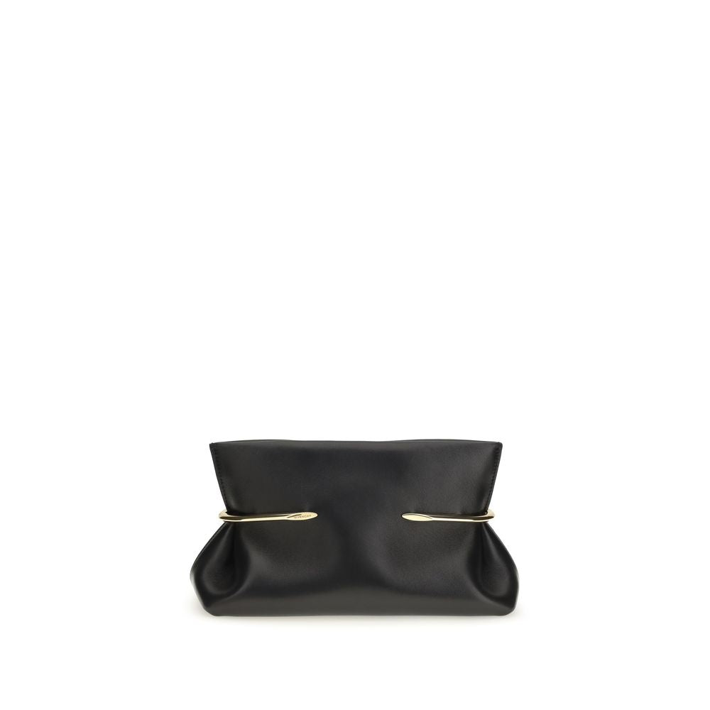 Pinch Soft Clutch In Nappa Leather