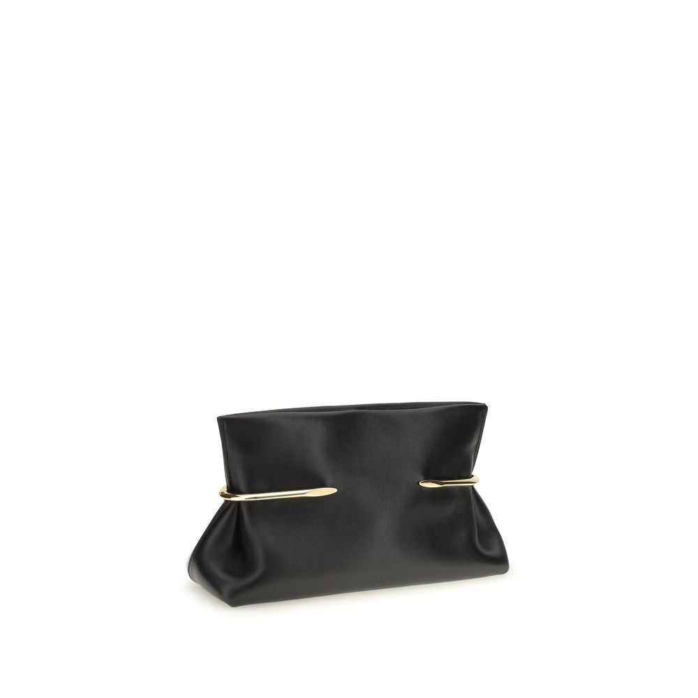 Pinch Soft Clutch In Nappa Leather