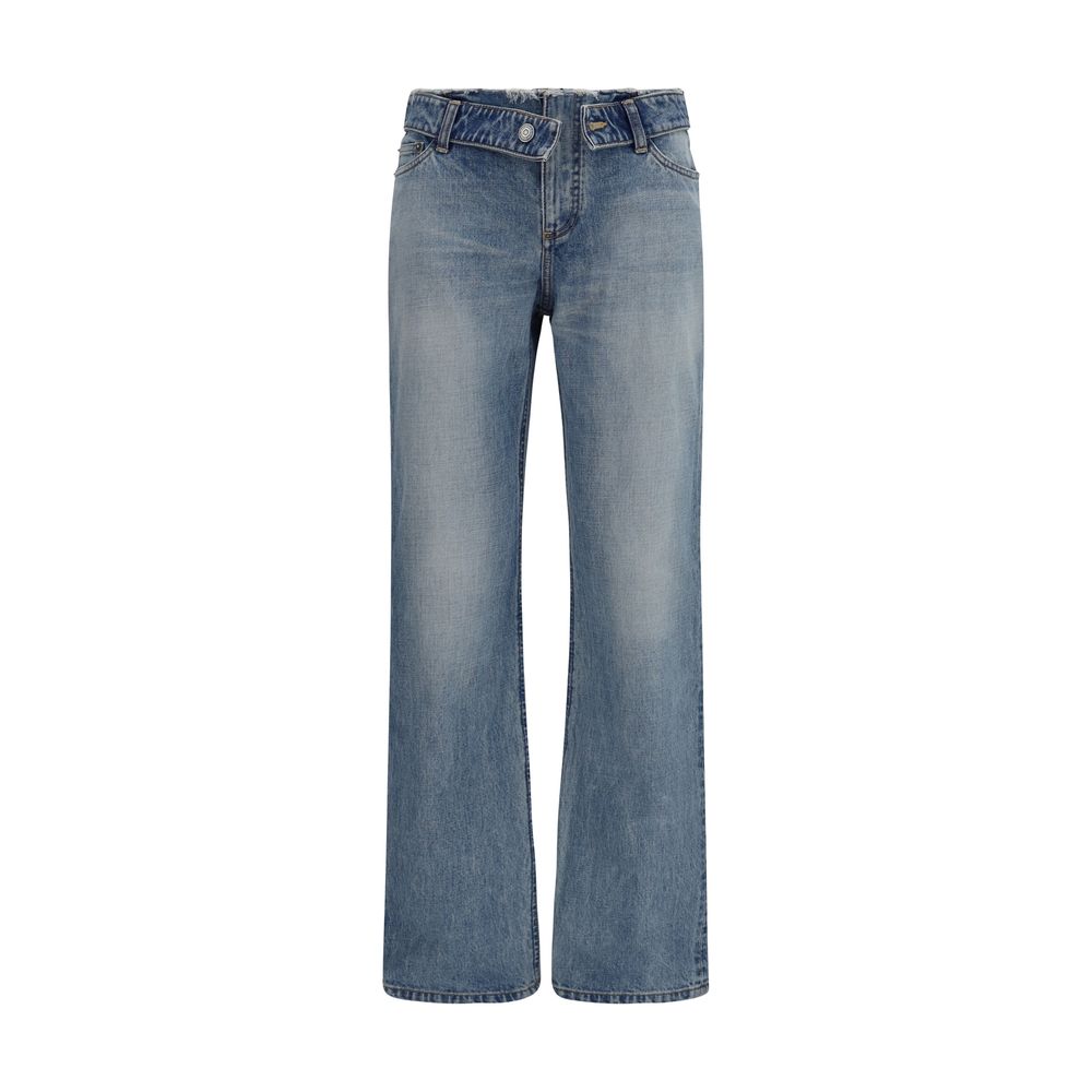 Faded Pure Cotton Jeans