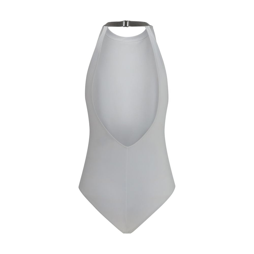 One-Piece Swimsuit With Monili Embellishment