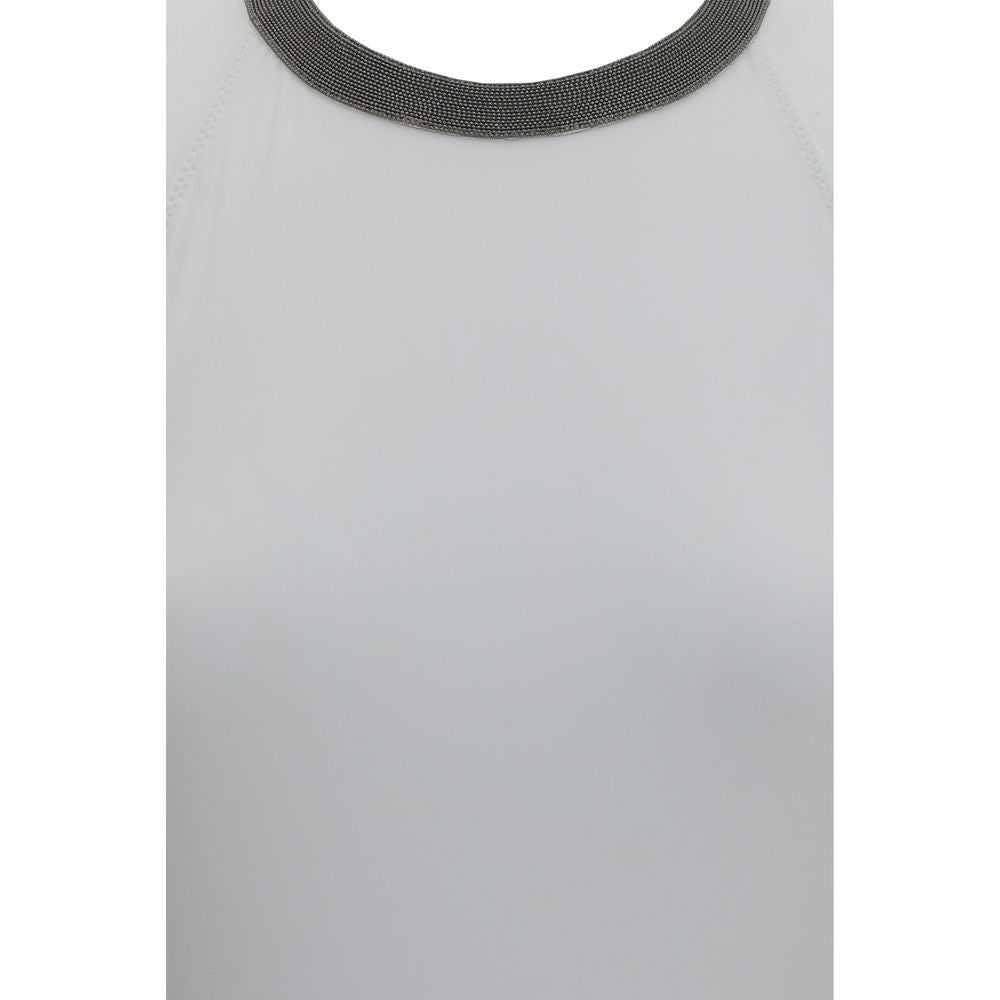 One-Piece Swimsuit With Monili Embellishment