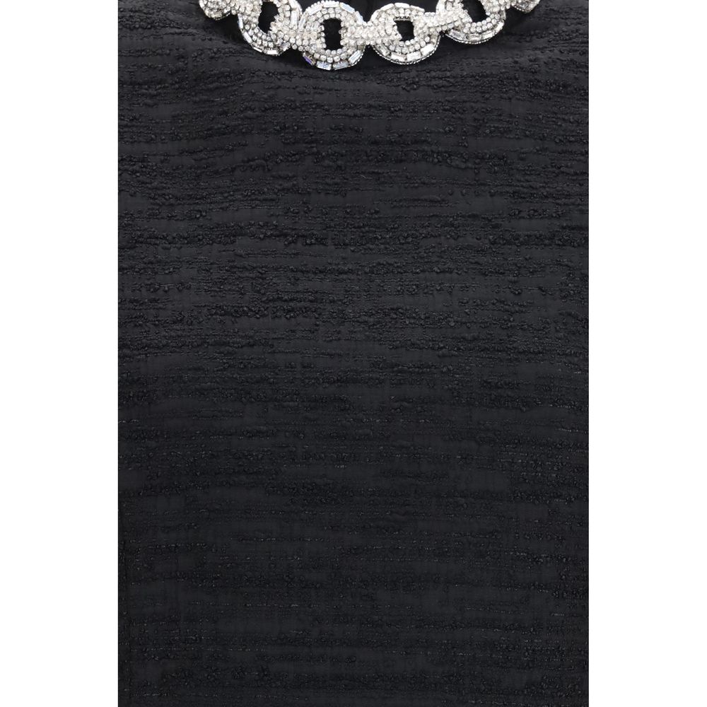 Embroidered Midi Dress