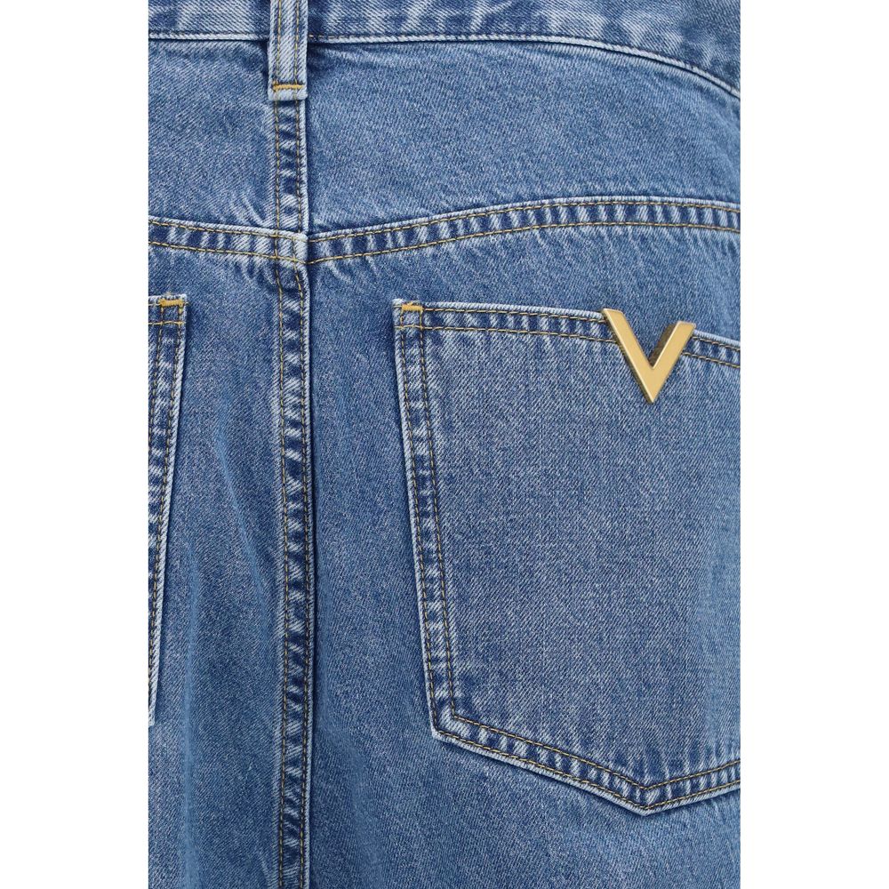 Straight-Leg Denim Jeans