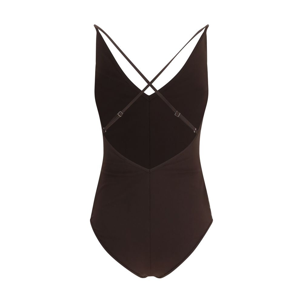 Shimmering Striped One-Piece Swimsuit