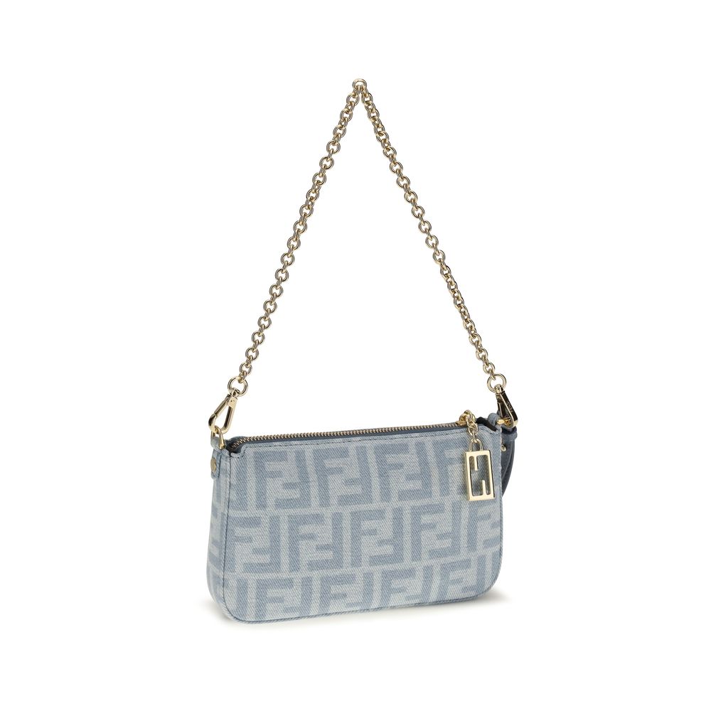 Denim Baguette Clutch