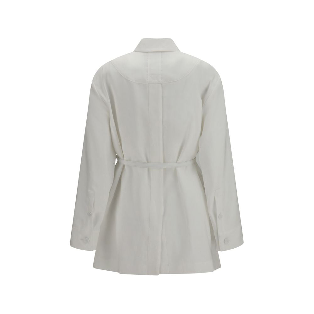 Linen And Cotton Belted Jacket