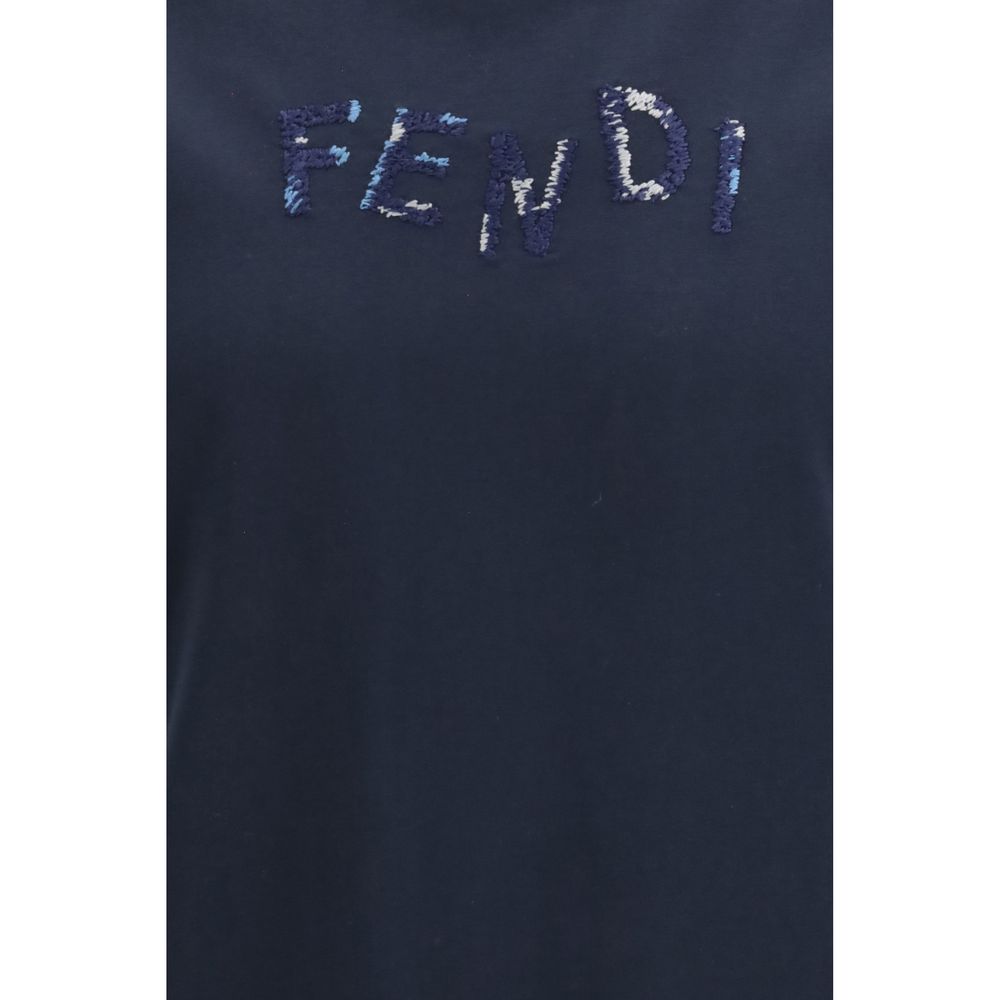 Cotton T-Shirt With Asymmetric Logo
