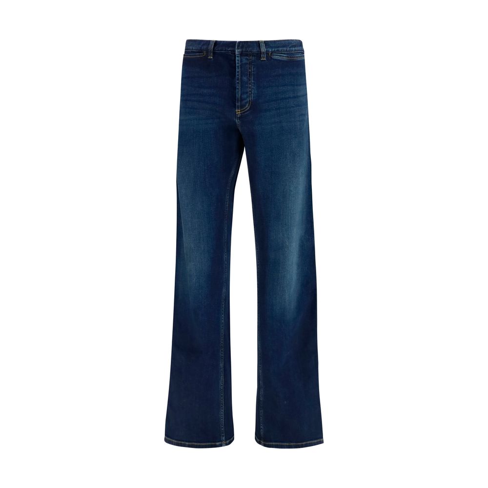 Cotton Jeans With Web Stripe