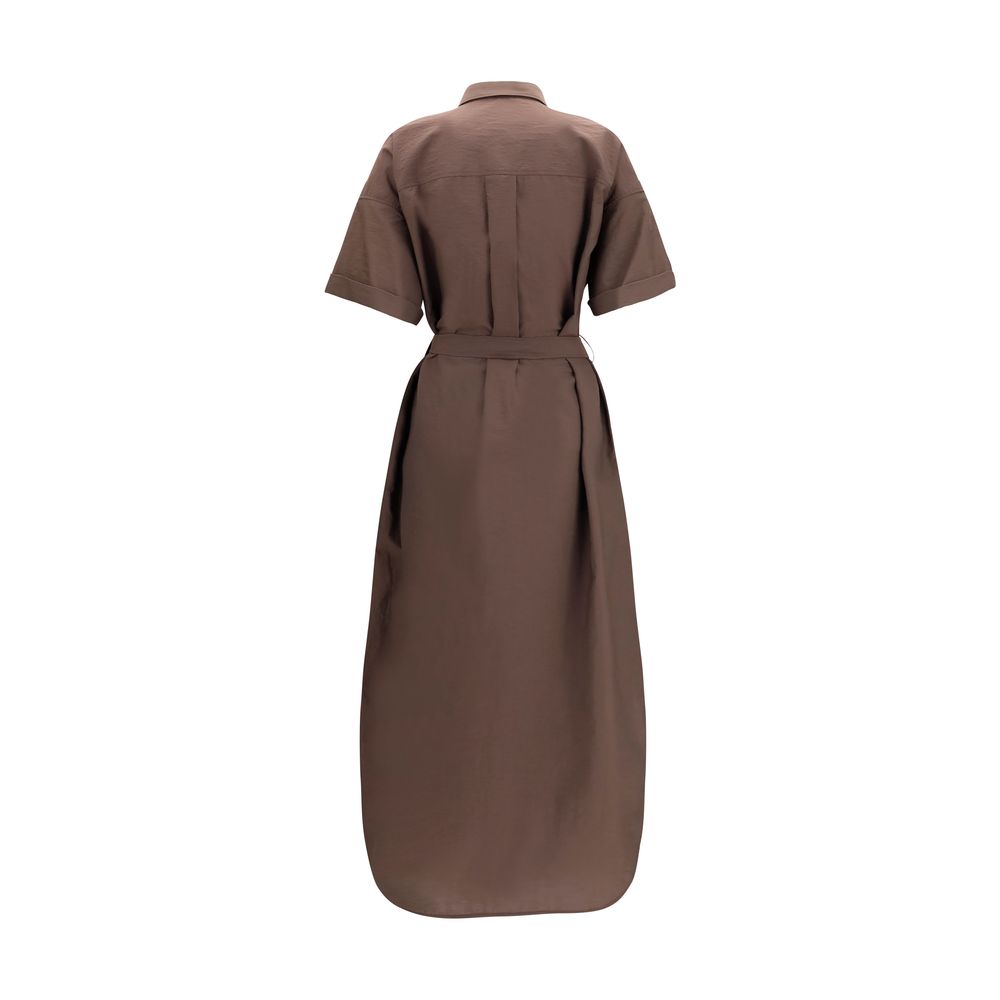 Sequined Shirt Dress With Belt