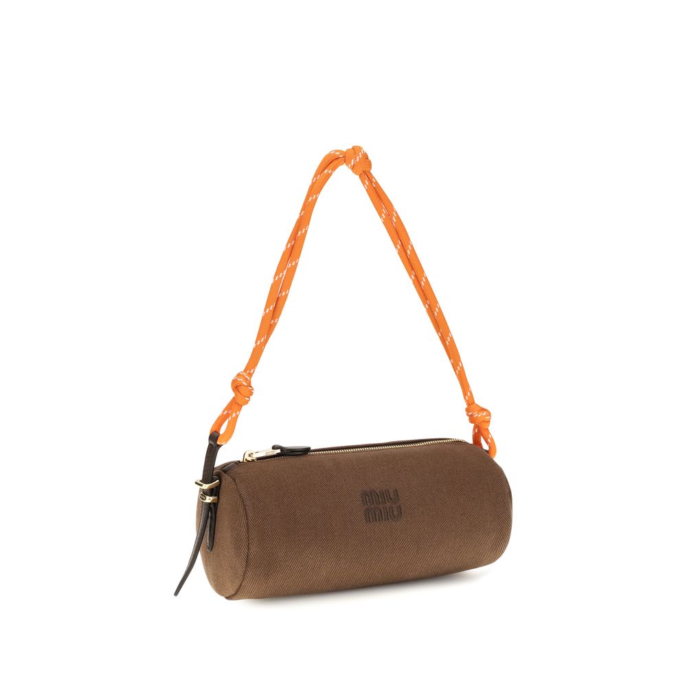 Embroidered Logo Shoulder Bag